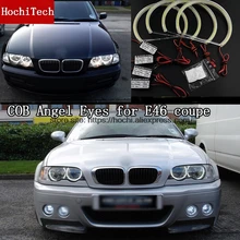 Высокое качество COB светодиодные Белый Halo Cob Led Ангельские глазки кольцо ошибок для BMW E46 купе 1999 2000 2001 2002 2003