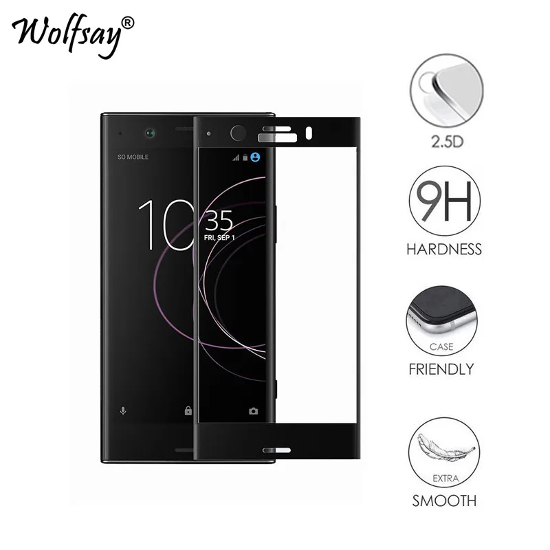 

Curved Edge Glass sFor Sony Xperia XZ1 Compact Screen Protector Tempered Glass for Sony Xperia XZ1 Compact Full Cover Phone Film