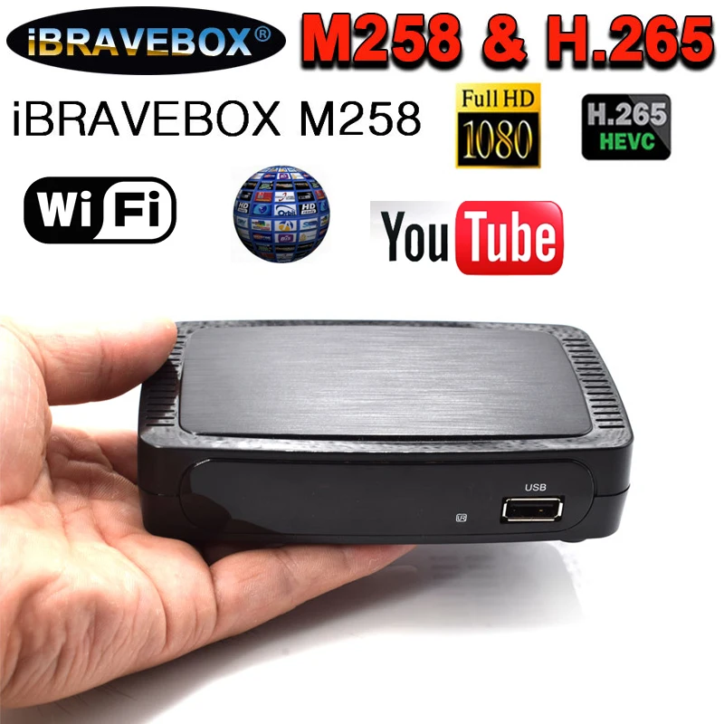 IBRAVEBOX M258 Smart tv Box Ip tv/Отт HEVC и H.264 телеприставка поддержка clines ccccam usb wifi спутниковый