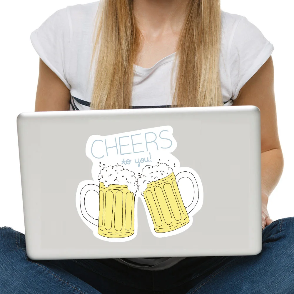 Diamond Laptop Sticker You're A Gem Quote Cheer Cup Octopus Decal Car Body Decorative Creative Vinyl  Waterproof  Decals (1)
