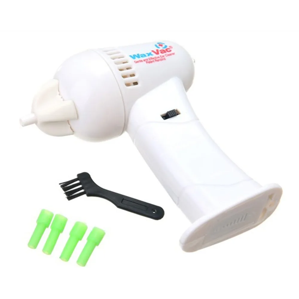 

ABS Healthy Painless Health Electric Ear Cleaner Wax Remover Pick Cordless Vacuum Earwax Cleainging Tool WIth Silicone Tips