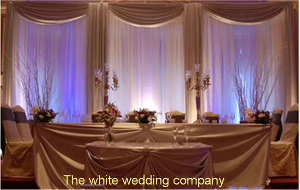 

3x6m wedding drapes backdrop silk fabric for wedding decoration