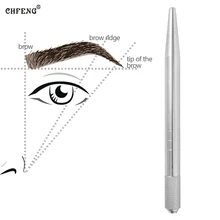 Ручка для микроблейдинга тату ручной 3D вышивка бровей губ Eyeline Перманентный макияж 20 шт. иглы для макияжа принадлежности для татуировки