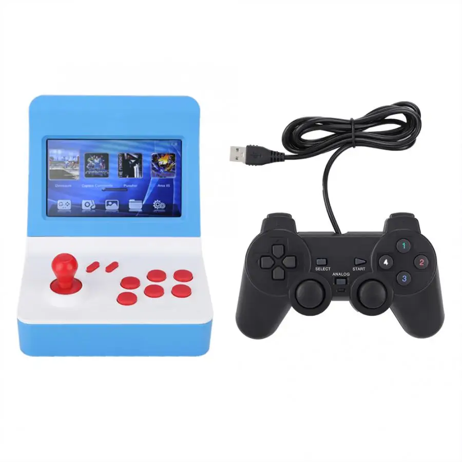 4,3 дюймов ретро мини аркадная ностальгическая старомодная Мини Портативная игровая машина синяя игровая консоль с дополнительной ручкой