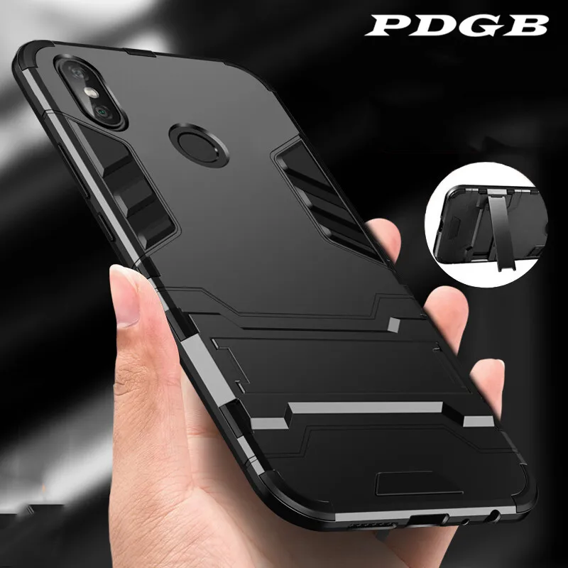

PDGB Armor Case For Huawei Honor 8X 8C 8A 7X 7C 7A RU V9 Play 6C 4C Pro Y6 Mate 20 Pro 10 Lite Hybird TPU Hard PC Shell Cover
