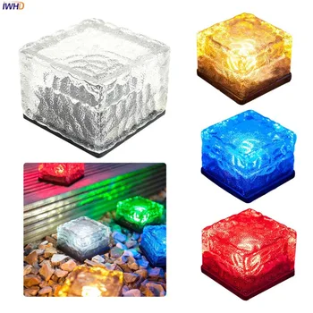 

IWHD Square LED Solar Lamp Garden Light Outdoor Lighting Solar Lights For Garden Decoration LED Path Lawn Lamp Solaire Luz