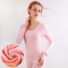 Мода толстые кашемировые женские термобелье сексуальные тонкие теплые зимние теплые кальсоны женские бесшовные Антибактериальный костюм