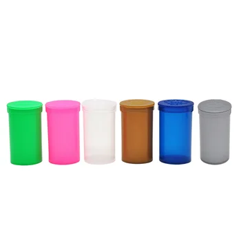 

3pcs 19 Dram Empty Squeeze Pop Top Bottle- Vial Medical Herb Pill Box Herb/Spice Containers Airtight Storage Case.Color Random