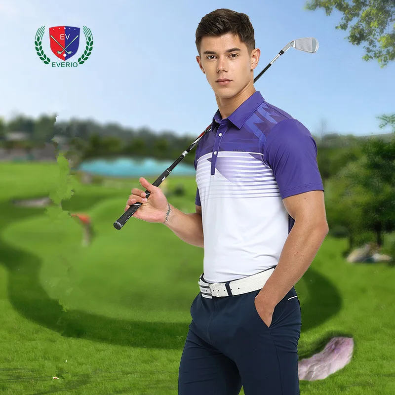 Летняя мужская футболка для гольфа, мужская рубашка Поло для гольфа, быстросохнущие топы, дышащая, впитывающая влагу Спортивная футболка с короткими рукавами