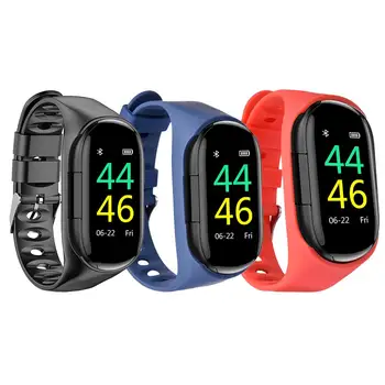 

Smart Watch Built-in Bluetooth 5.0 Earphone Men Women Heart Rate Blood Pressure Monitoring Smart Wristband For iOS Android