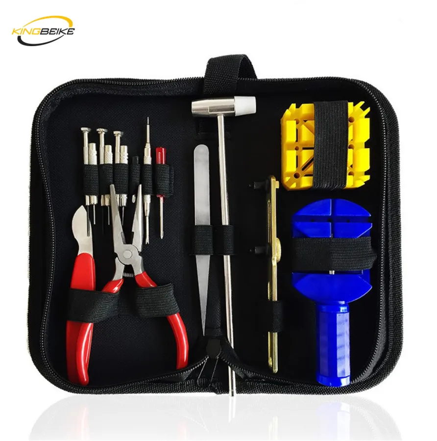 KINGBEIKE Часы Repair Tool Kit Инструменты Horloge Gereedschap Дело открывалка Группа Ссылка булавки