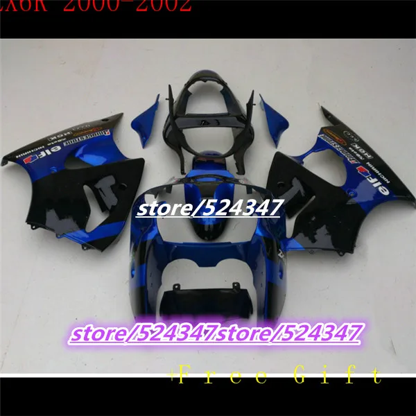 Custom Motorcycle Three Free Package NINJA ZX6R 01 00 02 Kawasaki NINJA 