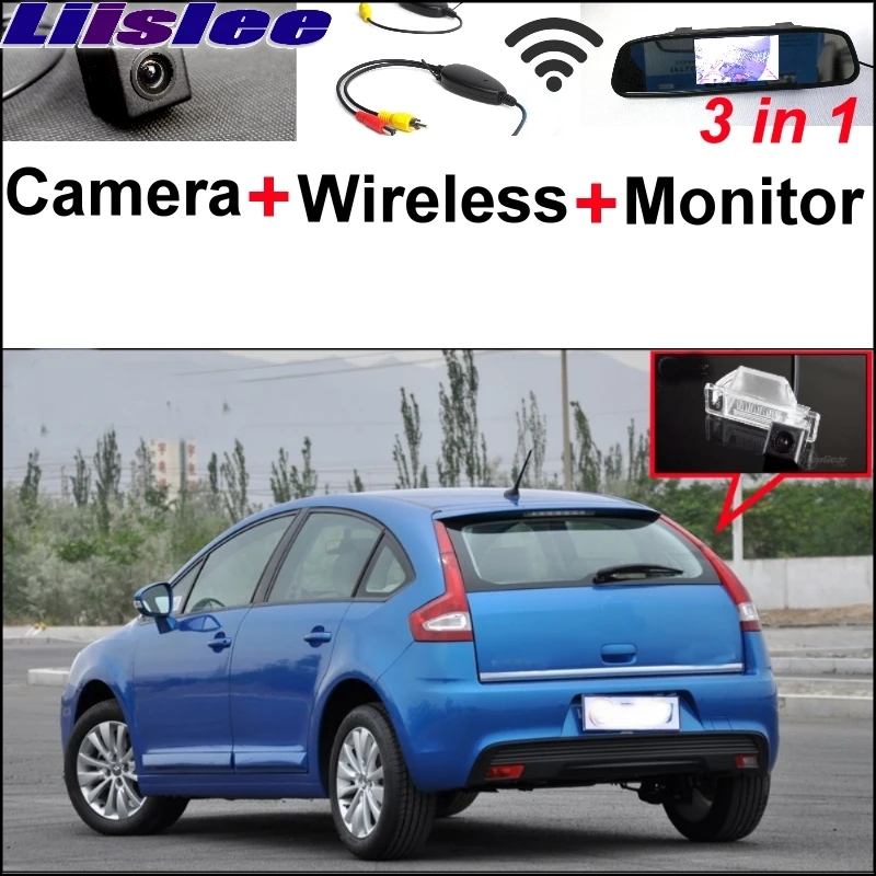 liislee Special Rear View Camera + Wireless Receiver + Mirror Monitor Parking System For Citroen C4 C-Triomphe C-Quatre Sega