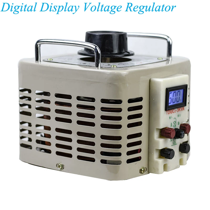 

3000w Voltage Regulator 220v Single Phase Digital Display Auto-coupled Contact AC Adjustable Voltage Power Supply TDGC2