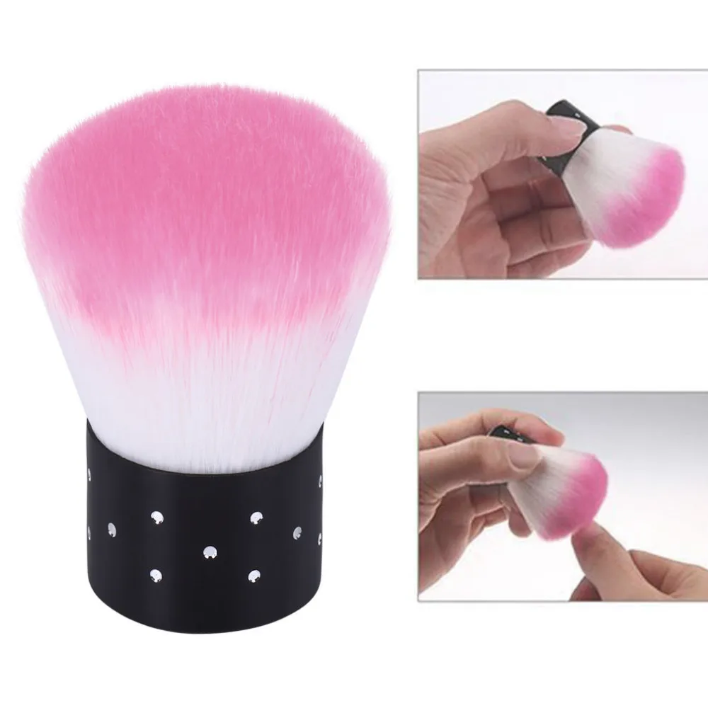 

ROSALIND Nail Brush Tool 6 Colors Dust Clean Nail Brush 1PCS Manicure Pedicure Tool Nail Brush For Acrylic UV Gel Nail Art