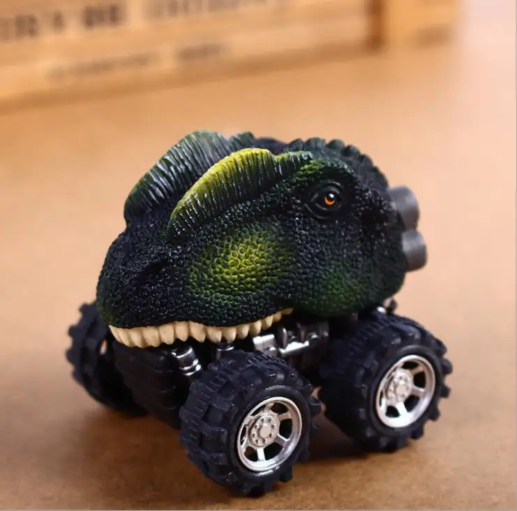 4 стиля модель динозавра игрушечная машинка, игрушка динозавра с большим колесом для колес 3-14 лет, креативный мини коллекционный подарок для детей - Цвет: 4