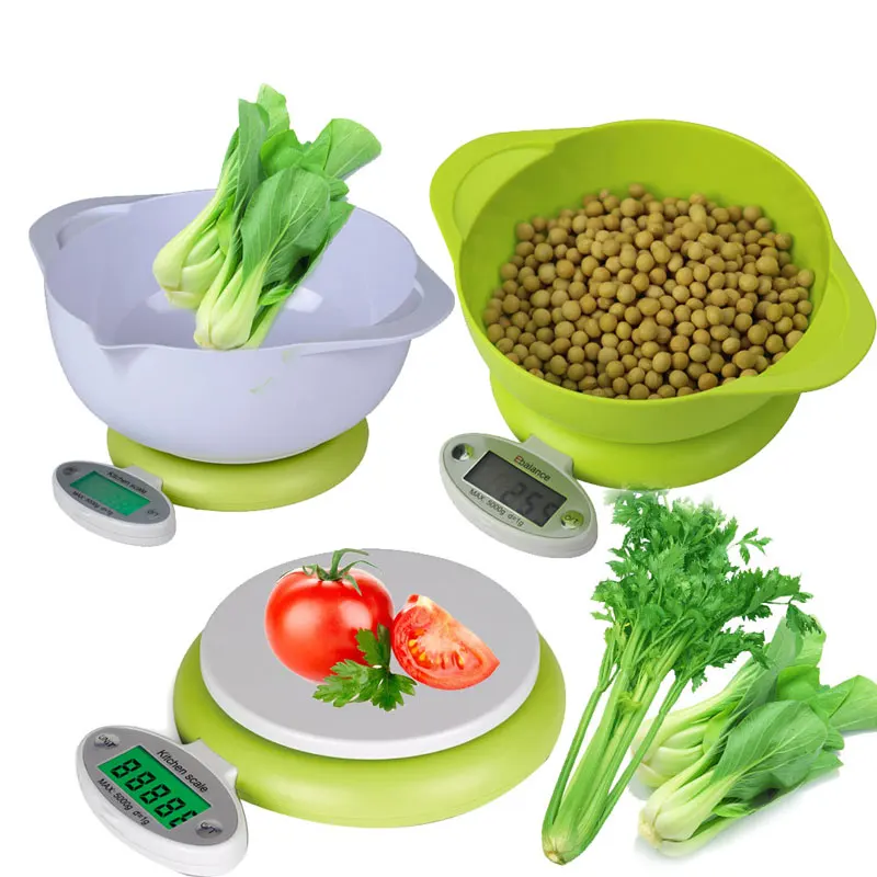 

5KG/1g LCD Display Digital Kitchen Scale Electronic Weight Balance Cuisine Kitchen Scales de alimentaire Diet lectronique