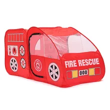New Arrival Portable Fire Truck Play Tent Kids Pop Up Indoor Outdoor Playhouse font b Toy
