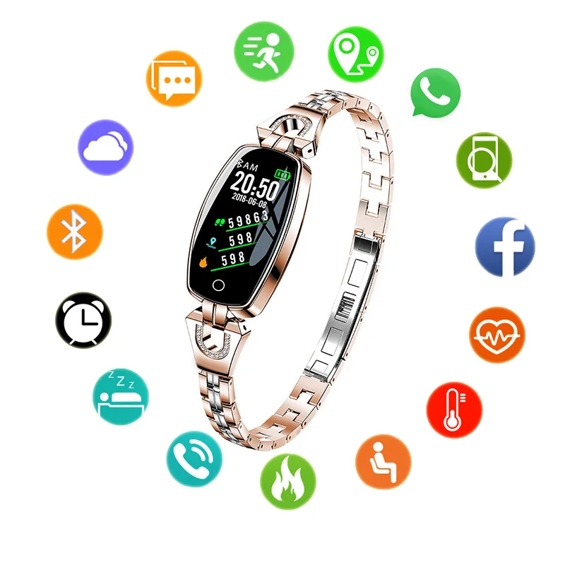 Сандалии Смарт-часы Для женщин часы женские роскошные Брендовые спортивные браслет наручные часы женские наручные часы для Для женщин