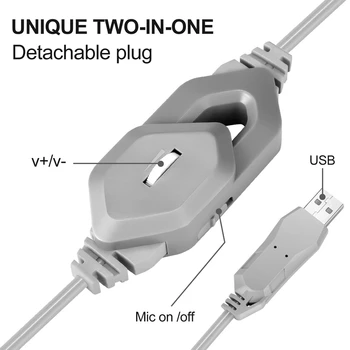 

X5 Big Headphones with Light Mic Stereo Earphones 7.1 Gaming Headsets Deep Bass for Pc Computer Gamer Tablet Ps4 X-Box