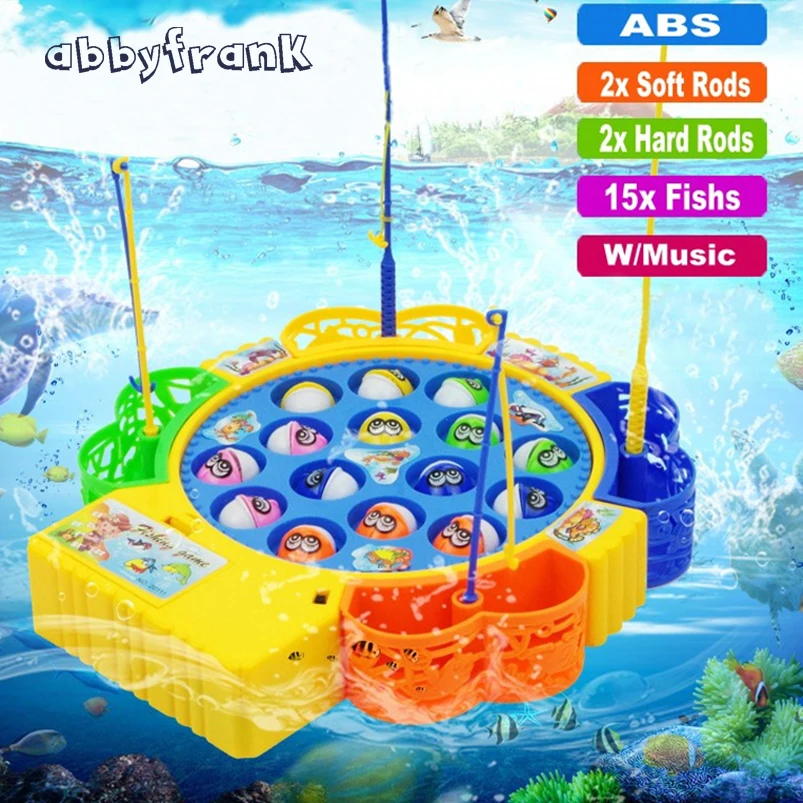 

Electronic Toy Fishing Toy Fishing Game Musical Plastic Fish Board Games Parent-Child Interactive Educational Toy