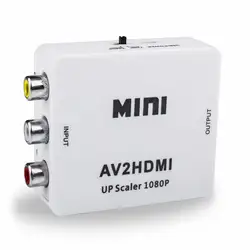 RCA к HDMI Mini 1080 P RCA Композитный CVBS AV к преобразователь HDMI видео аудио адаптер Поддержка PAL, NTSC3.58, NTSC4.43, SECAM, PAL