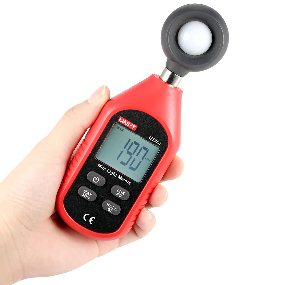 

UNI-T UT383 Digital Luxmeter Light Meter Lux / FC Meter Luminometer Photometer 200,000 Lux