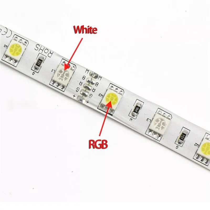 SMD 5050 RGB светодиодные полосы водонепроницаемый DC 12 V 5 M 300 светодиодный Белый RGBW RGBWW светодиодный свет гибкие полосы с 3A мощностью и пультом