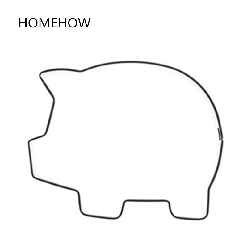 

1PC/Lot Cute Piggy Cookie Cutter 5.8*4.8cm Stainless Steel Metal Pig Cookie Biscuit Pressing Cutting Mold Kitchen Tools