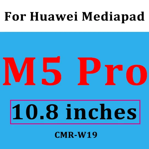 Закаленное стекло для huawei Media pad M3 M5 8,4 8,0 10,1 10,8 дюймов M5 Pro Lite Защитное стекло для планшета MediaPad M3lite M5pro - Цвет: HuaWei M5 Pro 10.8