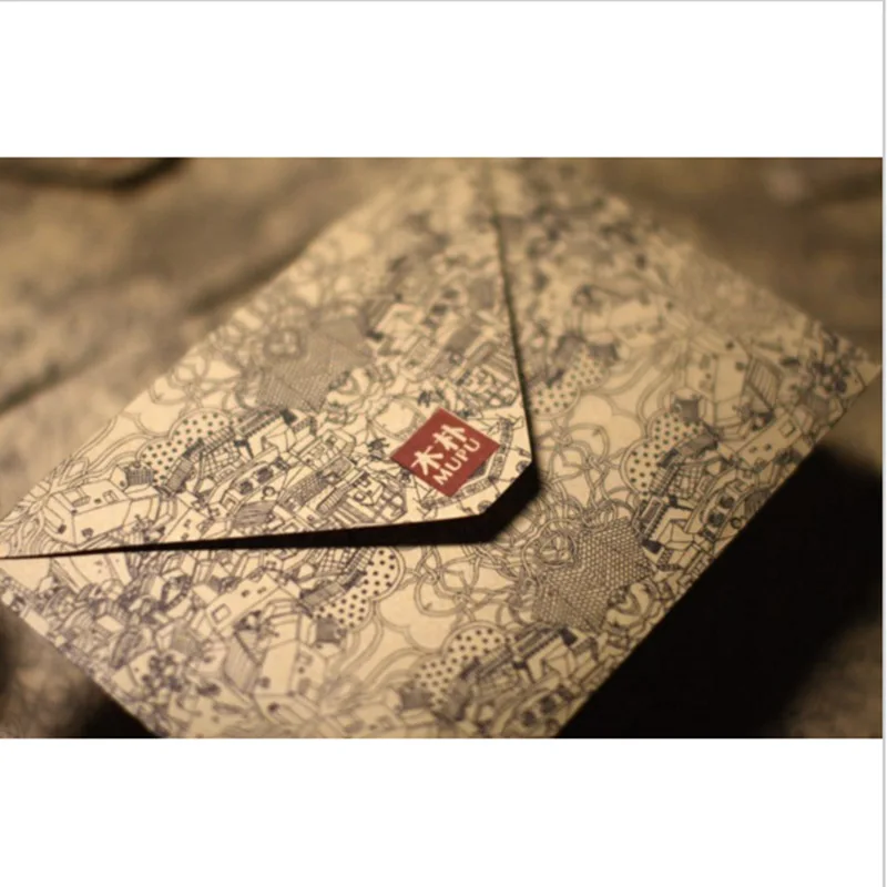 

10 pcs/lot Vintage Retro Kraft Paper Envelope for Business Card Style high quality Student 803