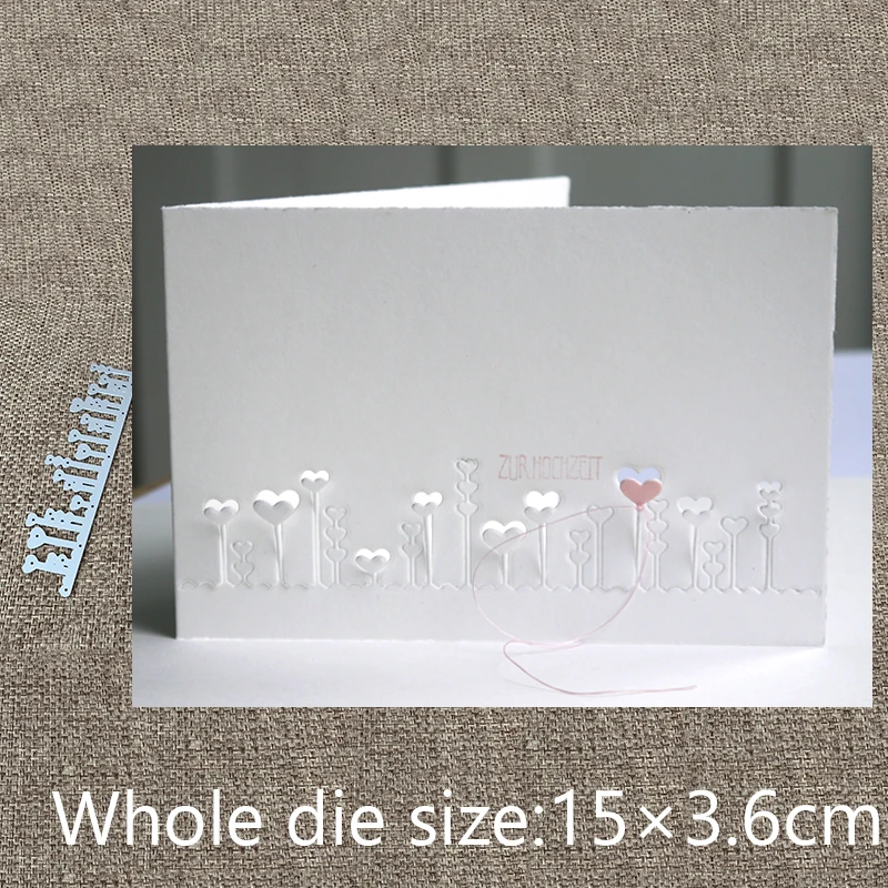 

New Design Craft Metal Cutting Die cut dies love heart edge decoration scrapbook Album Paper Card Craft Embossing die cuts