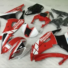 YZF600 R6 2008- наборы обтекателей YZF R6 2009 Набор для всего тела YZF600 R6 2009 красный черные кузовные комплекты
