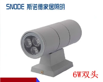 

2pcs/lot 6w Led Outdoor Garden Light/led Double Slider Waterproof Wall Lamp