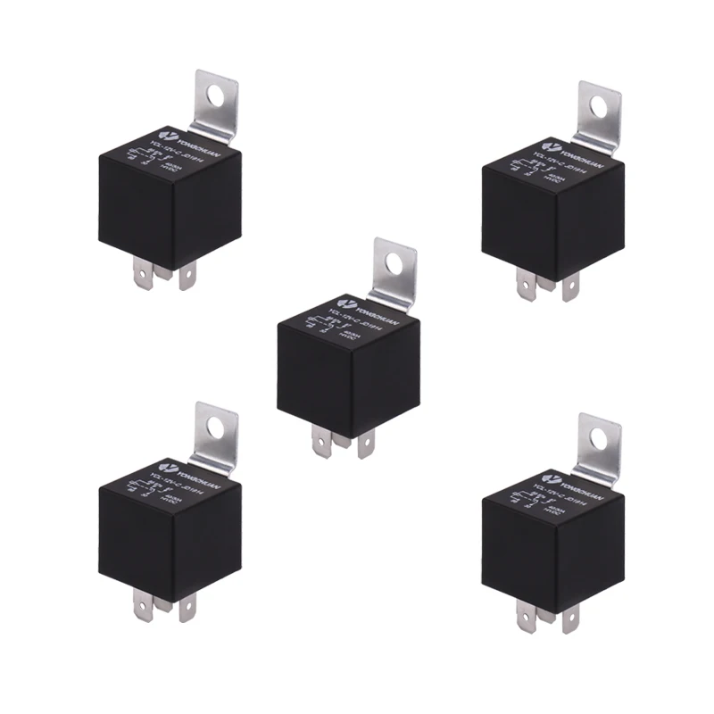 Sindax 40A DC 12V 5 контактов SPDT грузовик Автосигнализация Аудио реле JD1914 1 шт|jd1914 relay|alarm