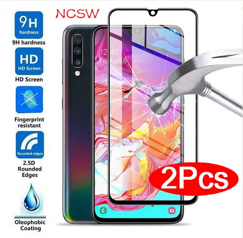 

2PCS Tempered Glass Screen Protector For Samsung Galaxy A70 A50 A40 A30 A20 A20E Anti-Scratch Film For Samsung J4 J6 A9 A7 2018