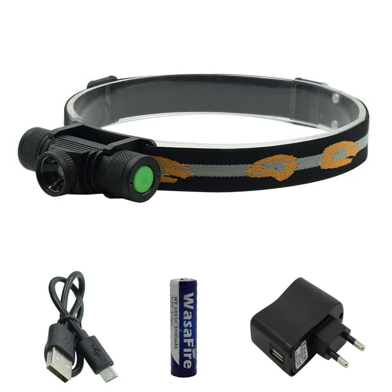 

2000LM XML L2 LED Headlamp USB Rechargeable Headlight Zoomable Head Torch Mini Flashlight Hunting Frontal Lantern 18650 Battery