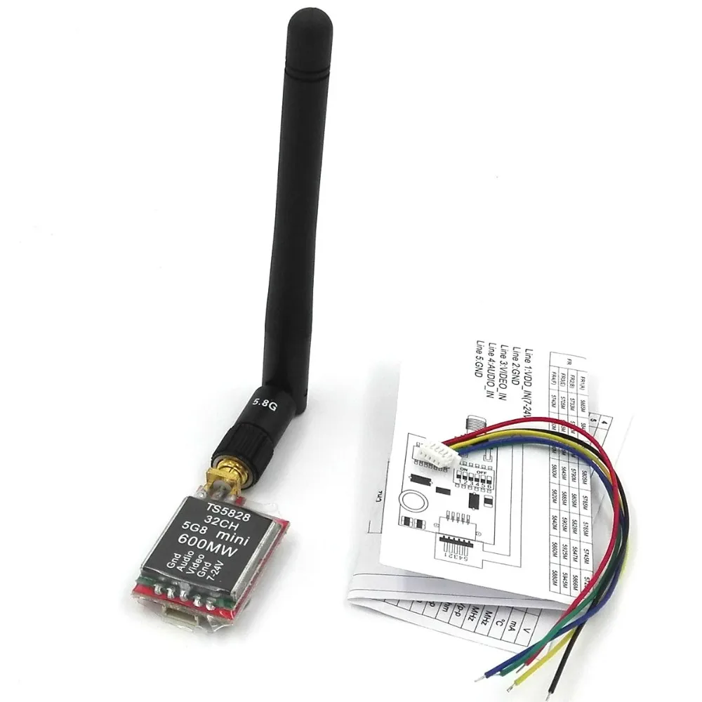 TS5828 RC FPV Mini 5.8G 600mW 32CH Wireless A/V Transmitter For Quadcopter QAV250 DJI Phantom Gopro Hero3 Hero4