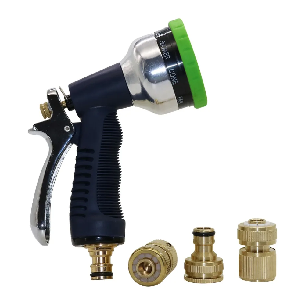 1 Set Water Kits Of 9 Patterns Portable Adjustable High pressure Water