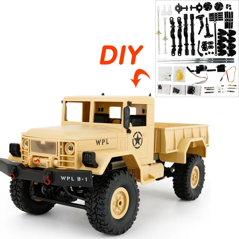 16 DIY 4WD внедорожные игрушки для грузовых автомобилей RC радиоуправляемые