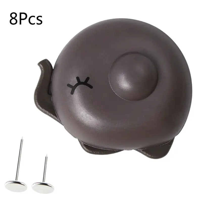 8 Pcs/Set Non-Slip Cute Elephant Quilt Fixer Clip Buckle Bed Sheet Fastener Home Accessory