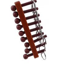 Деревянные китайские 9 сцепленные кольца головоломки Развивающие игрушки мозговой Прорезыватель игрушки для игры в голову подарок