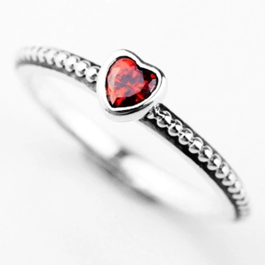 anello in argento con cuore rosso pandora anello in argento con cuore rosso pandora