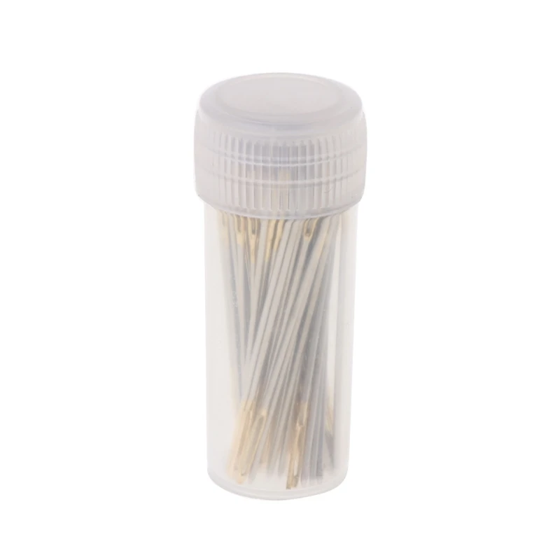 

100 PCS Tail Embroidery Fabric Cross Stitch Needles Craft Tools Size 26 For 14CT