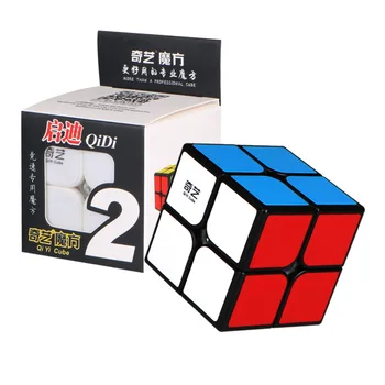 Qiyi Cube 2X2 Magic Cube 2 By 2 Cube 50mm Speed Pocket Sticker Puzzle Cube Professional Educational Toys for Children QY-2 1