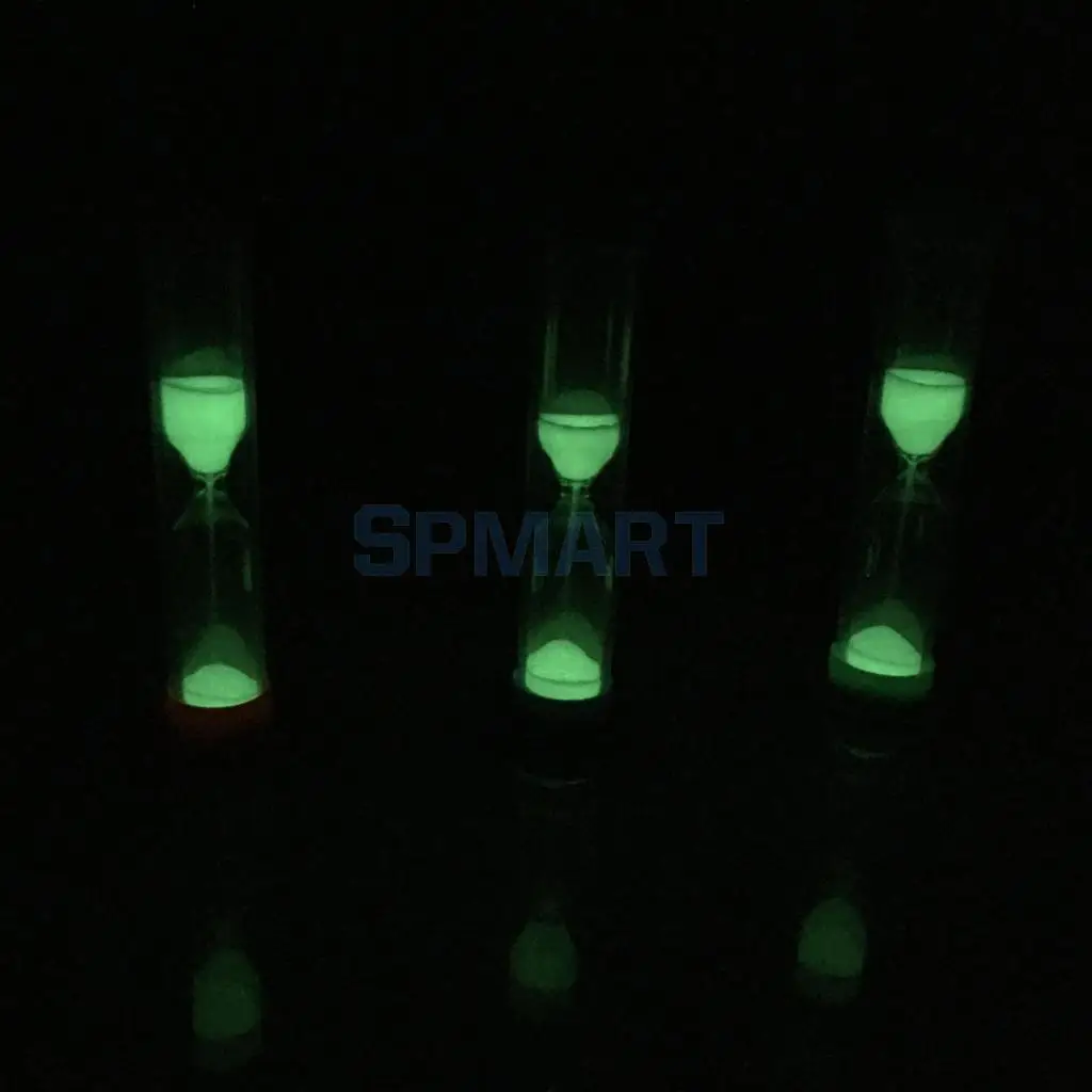 MagiDeal 1 Minute Plastic Sand Timer with Orange Frame Party Props Glow in The Dark for Home Office Desk Table Decoration Toy