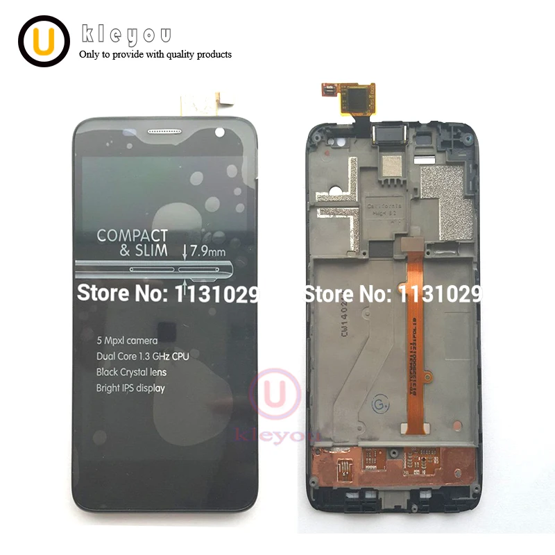

For Alcatel One Touch Idol mini 6012 OT6012 6012D 6012W LCD Screen Display + Touch digitizer with Frame without frame assembly