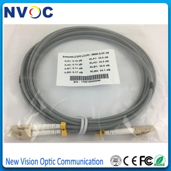 

5Pcs/Lot Armored LC-LC MM(62.5/125) 3M Duplex OM1 Armored Indoor 3.0 Duplex Dual-core Armored Fiber Optic Patch Cord Jumper