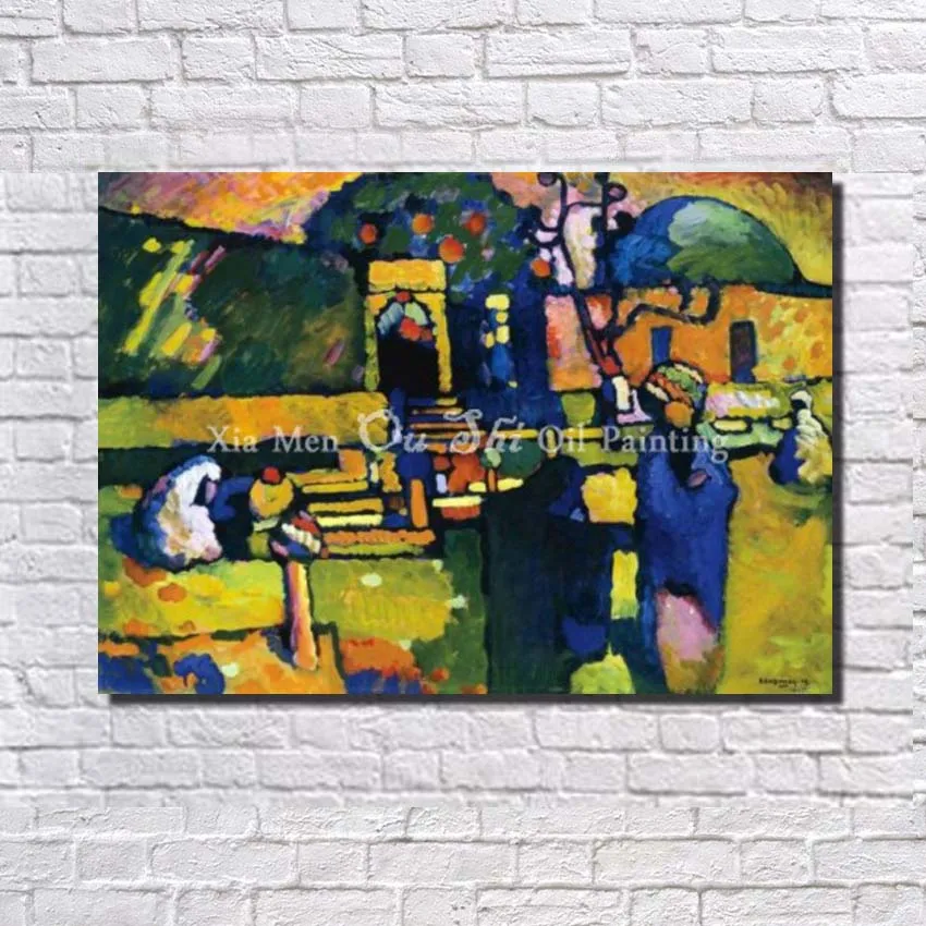 

Canvas Beautiful Scenery Wall Decor 100% Handpainted Abstract Oil Painting On Canvas Paintings for Living Room Wall no Framed