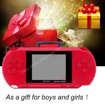

Portable 16 Bit PXP3 Handheld Game Player Video Game Console with AV Cable+2 Game Cards Classic Child Games PXP 3 Slim Station